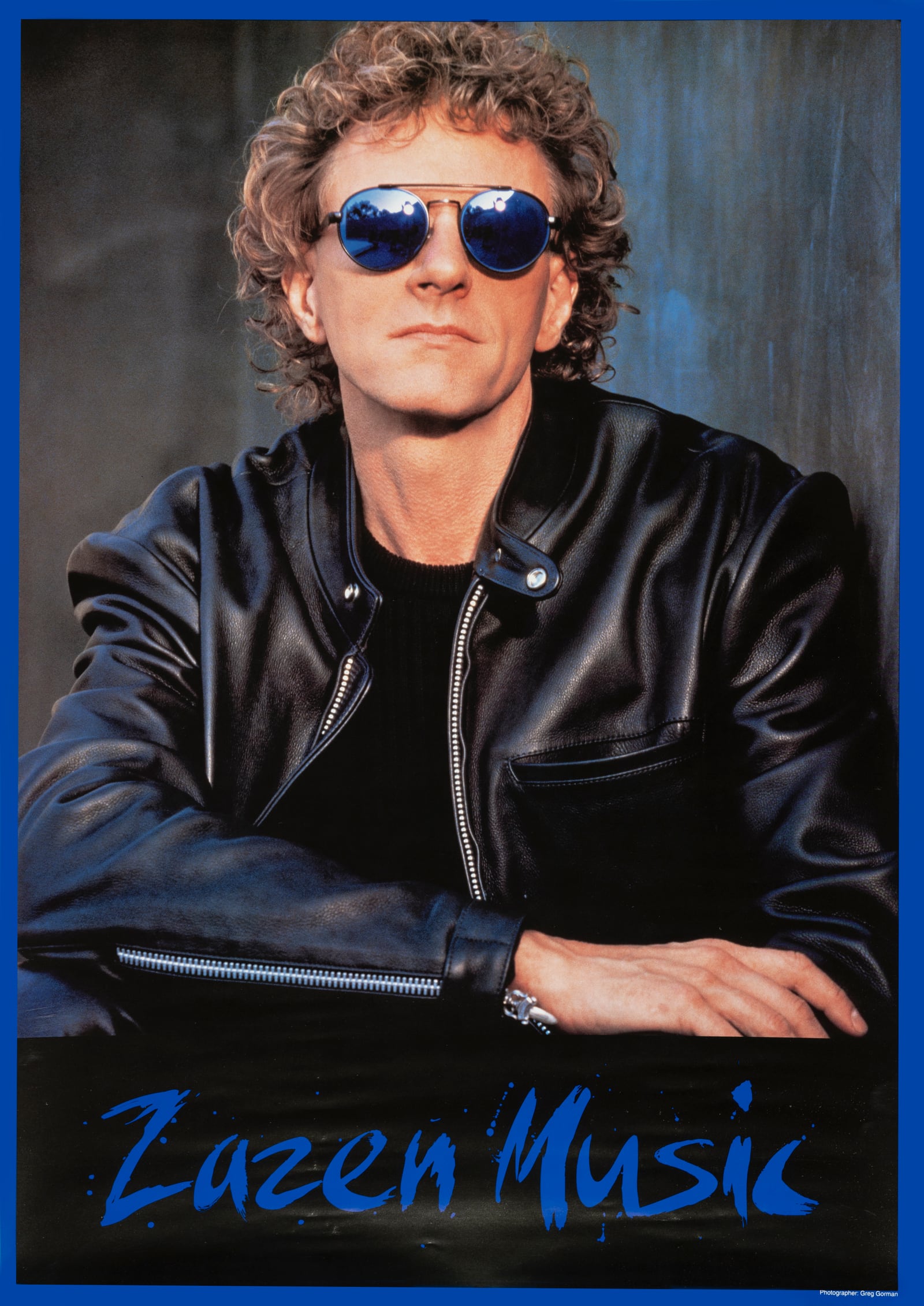 Zazen Music poster: Rama in aviator sunglasses and a leather jacket